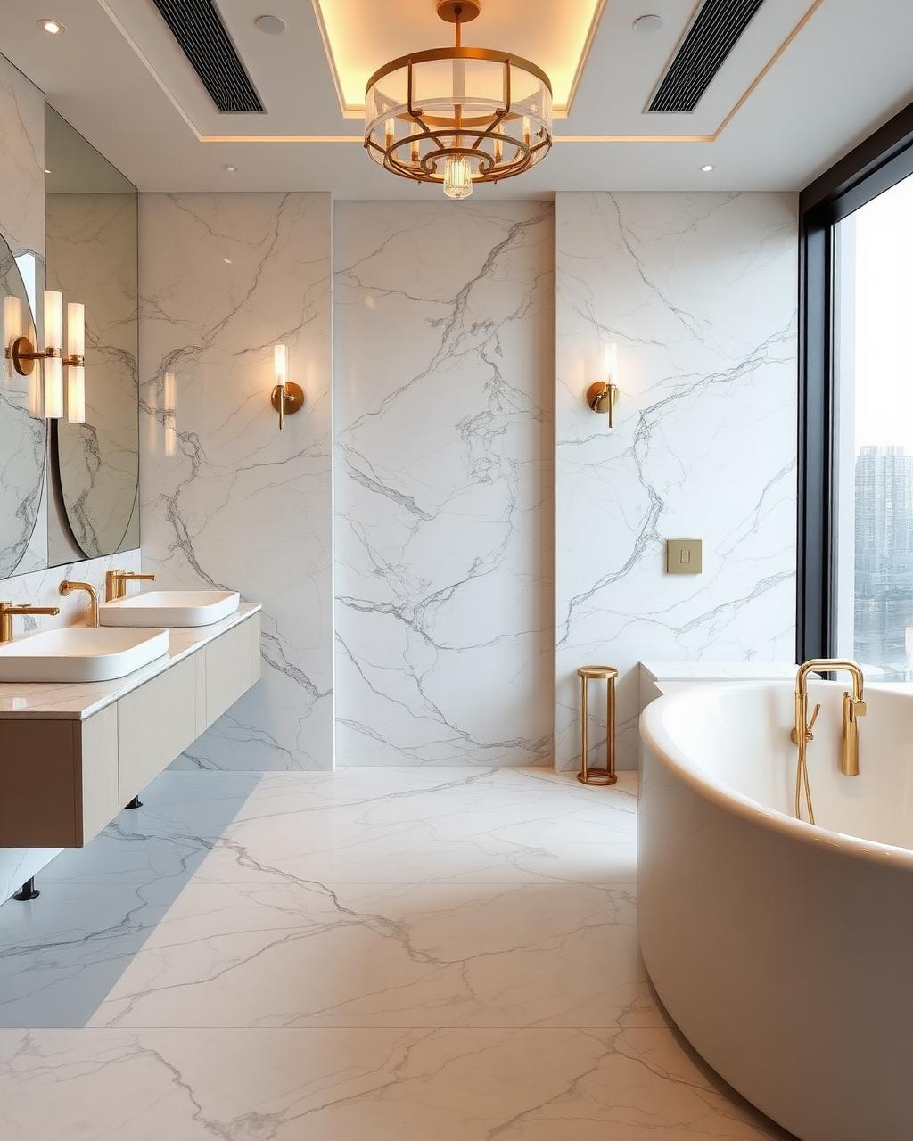 Marble Master Bathroom
